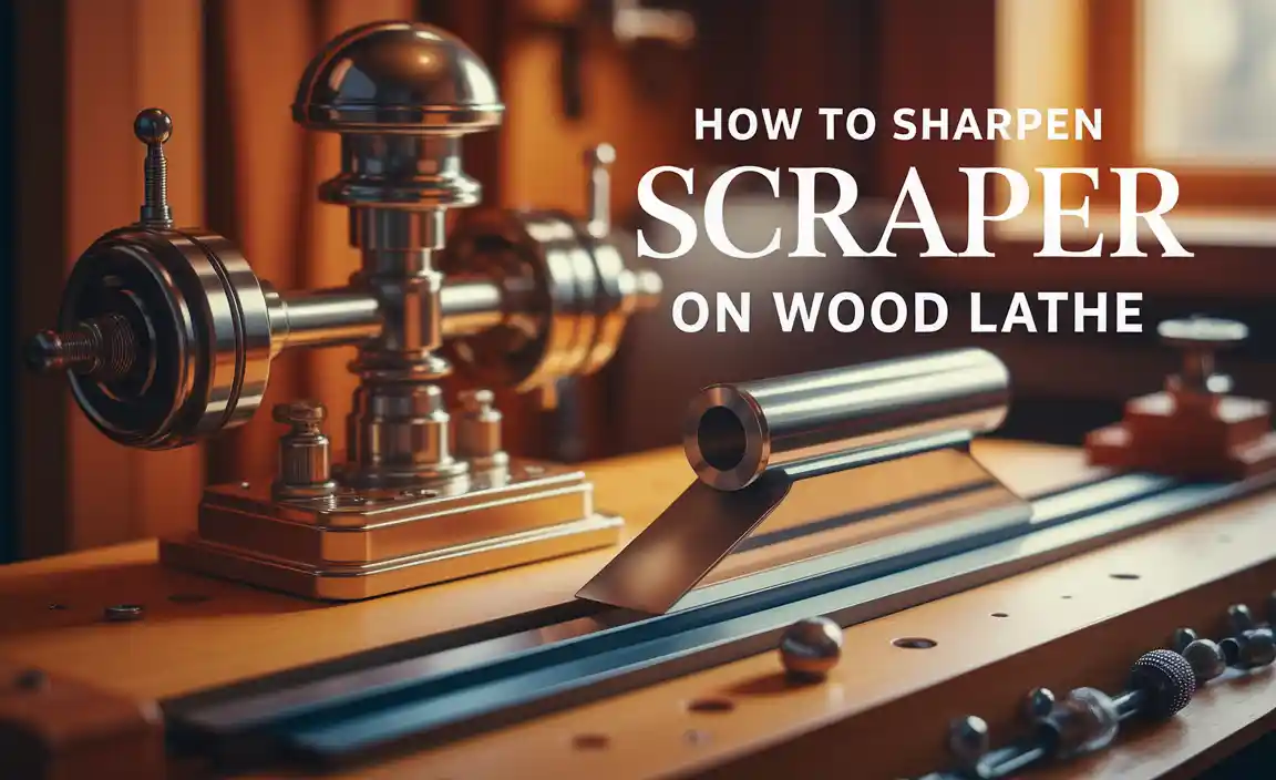 How to Sharpen Scraper on Wood Lathe