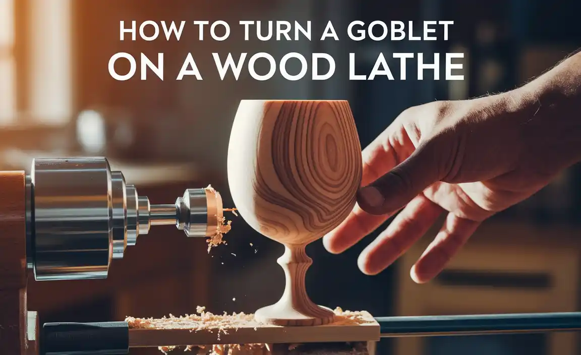 How to Turn a Goblet on a Wood Lathe