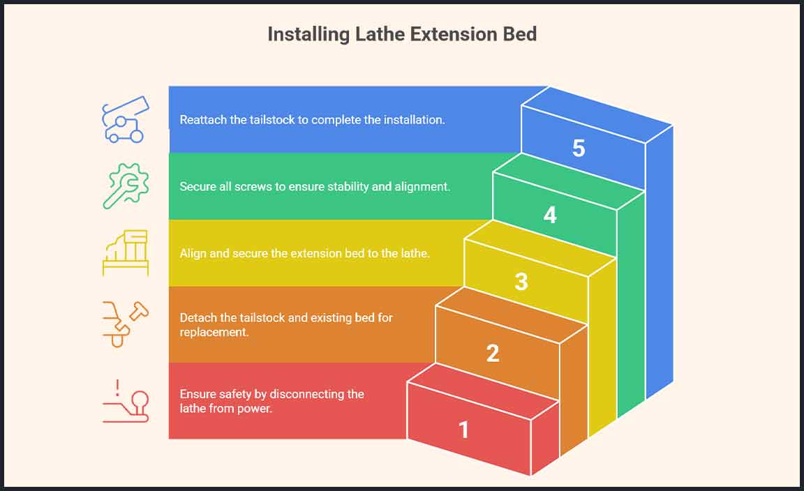 Installation Process of Lathe Extension Beds