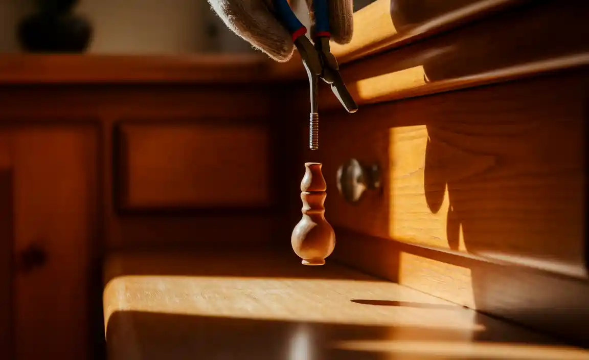 Installation Process of Turned Drawer Pulls