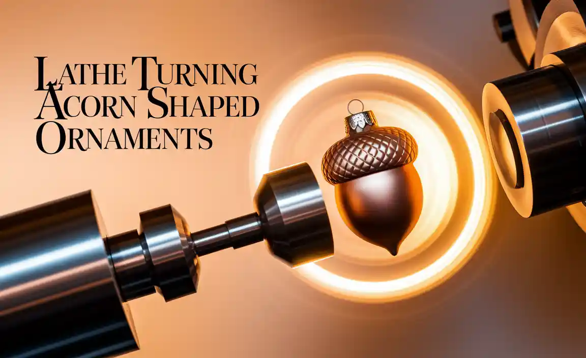 Lathe Turning Acorn Shaped Ornaments