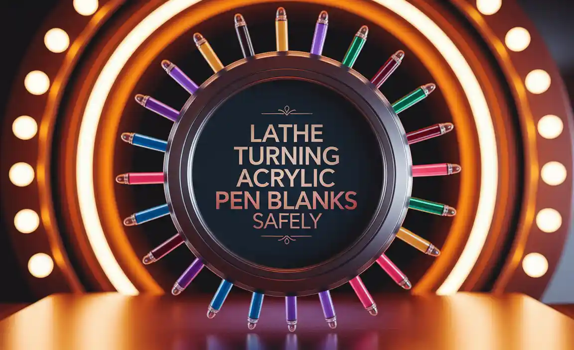 Lathe Turning Acrylic Pen Blanks Safely