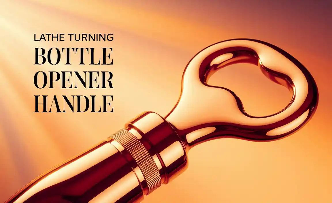 Lathe Turning Bottle Opener Handle