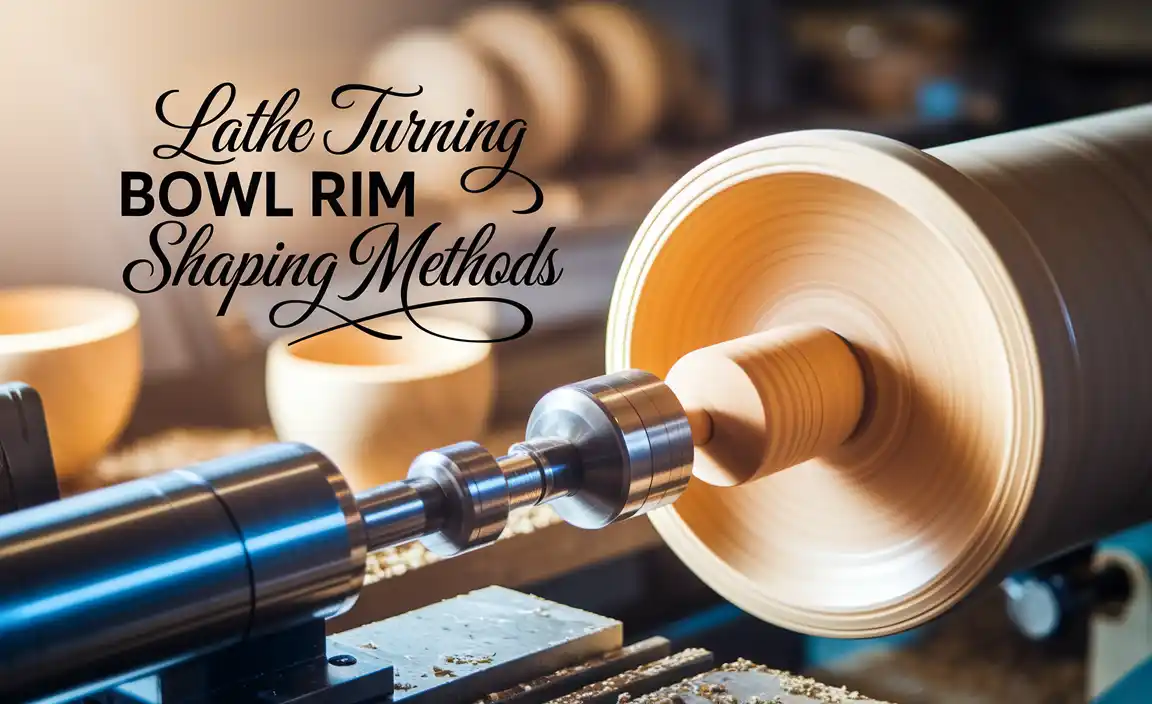 Lathe Turning Bowl Rim Shaping Methods