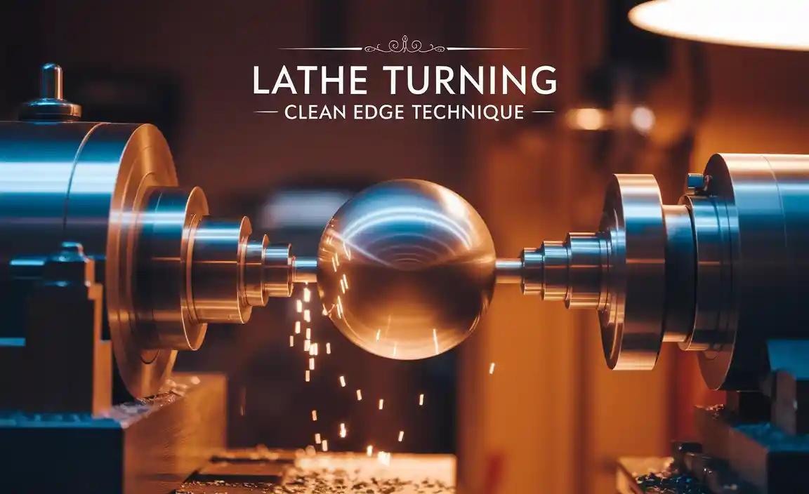 Lathe Turning Clean Edge Technique