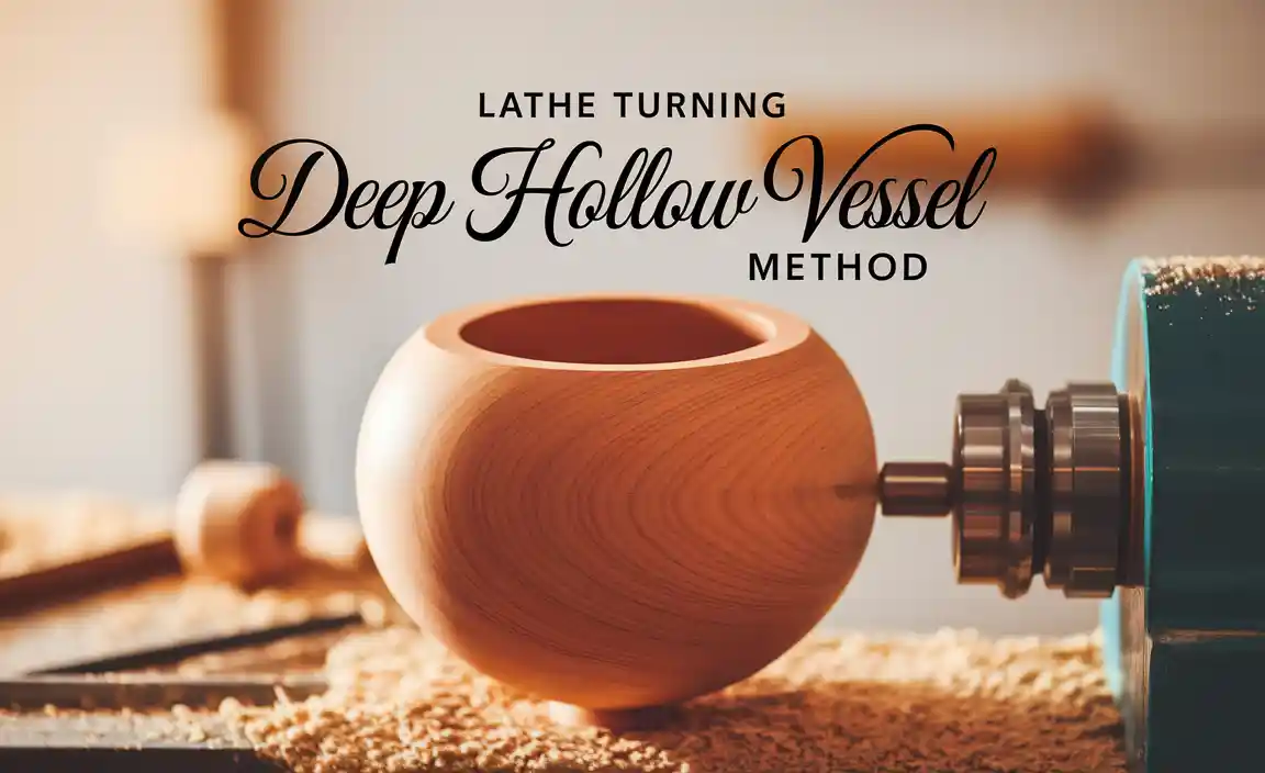 Lathe Turning Deep Hollow Vessel Method