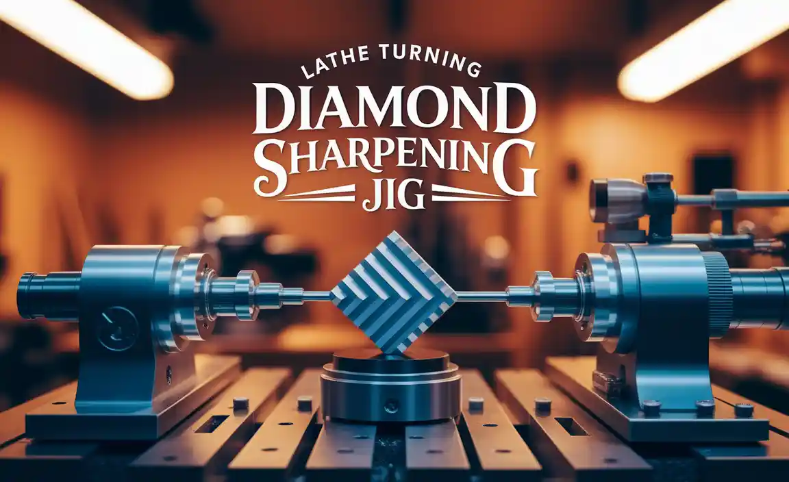 Lathe Turning Diamond Sharpening Jig
