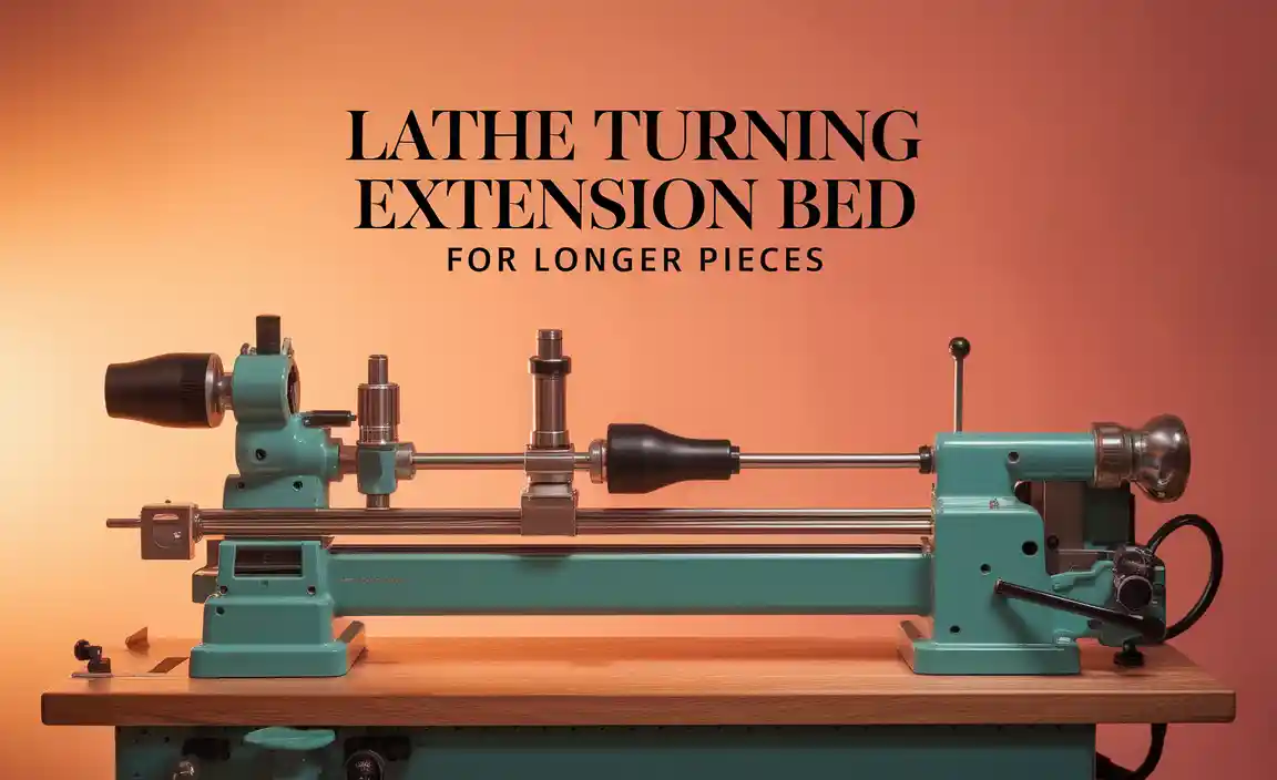 Lathe Turning Extension Bed for Longer Pieces