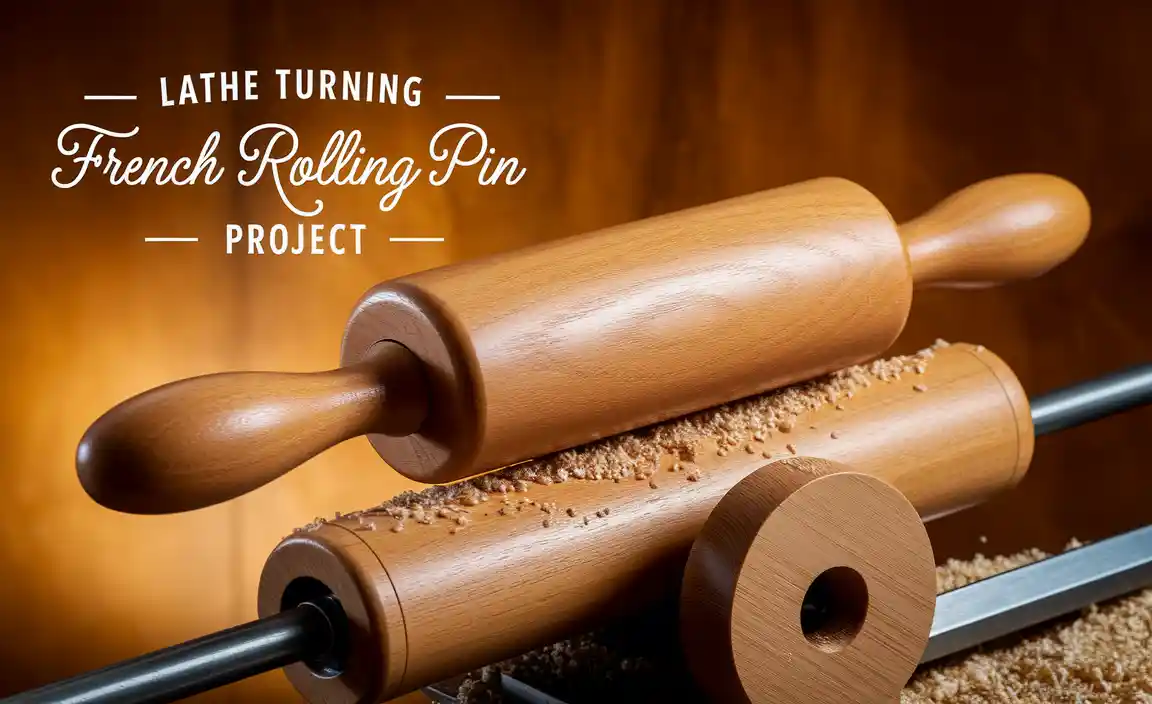 Lathe Turning French Rolling Pin Project