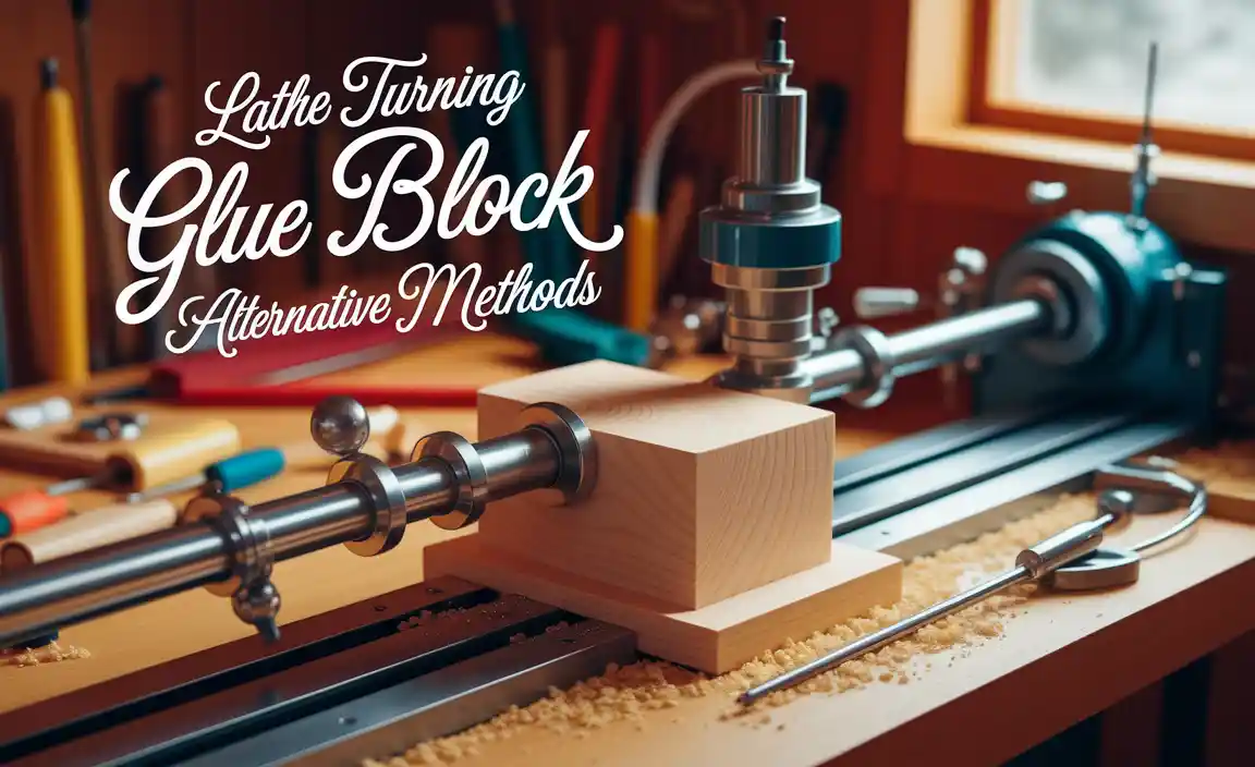 Lathe Turning Glue Block Alternative Methods