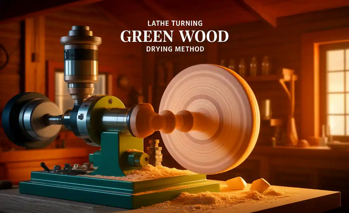 Lathe Turning Green Wood Drying Method