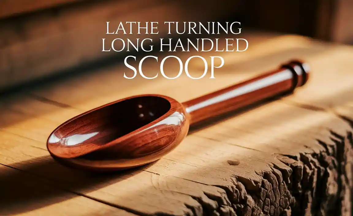 Lathe Turning Long Handled Scoop