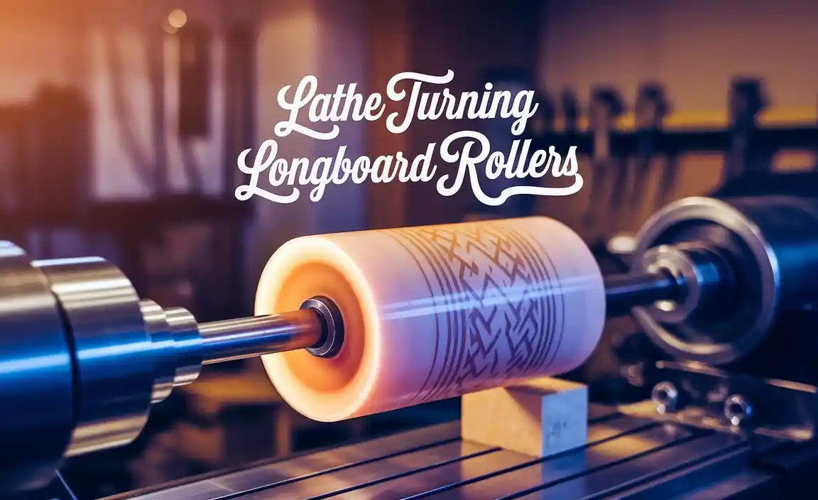 Lathe Turning Longboard Rollers
