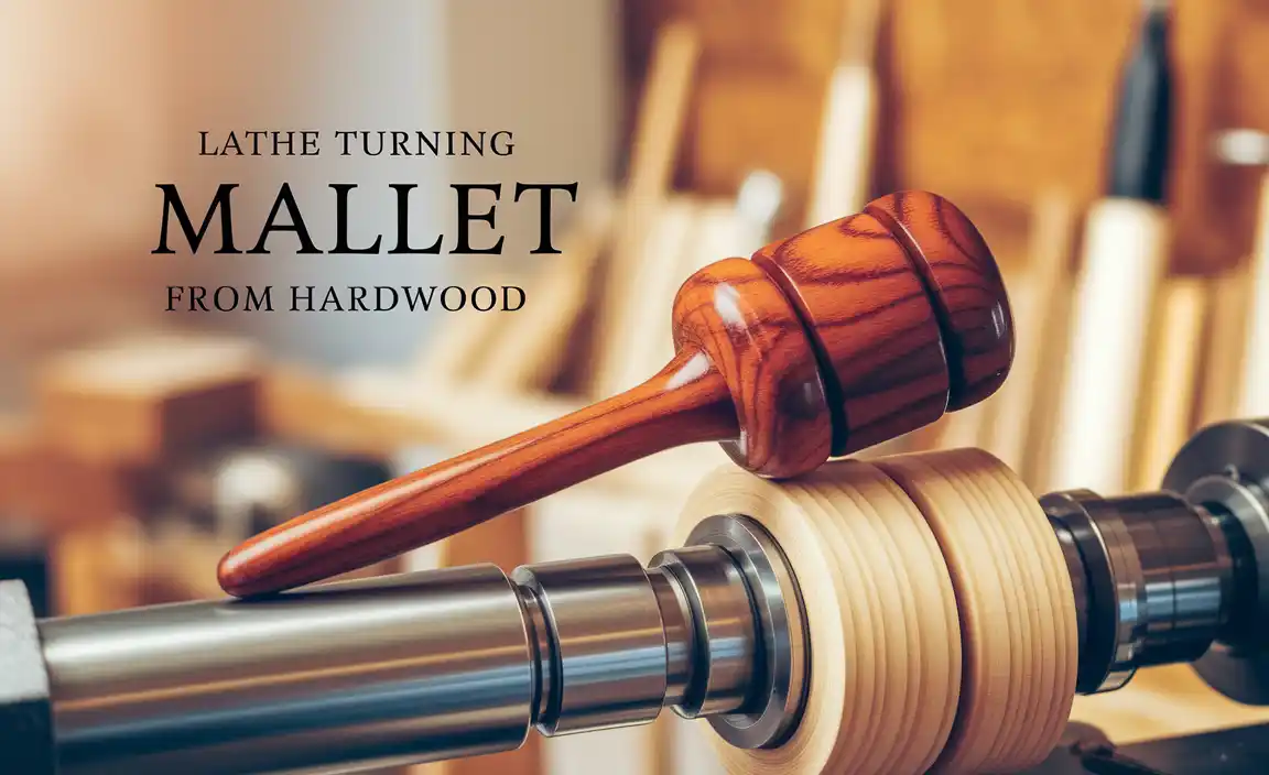 Lathe Turning Mallet from Hardwood