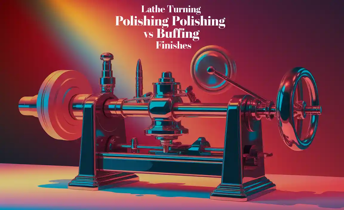 Lathe Turning Polishing vs Buffing Finishes