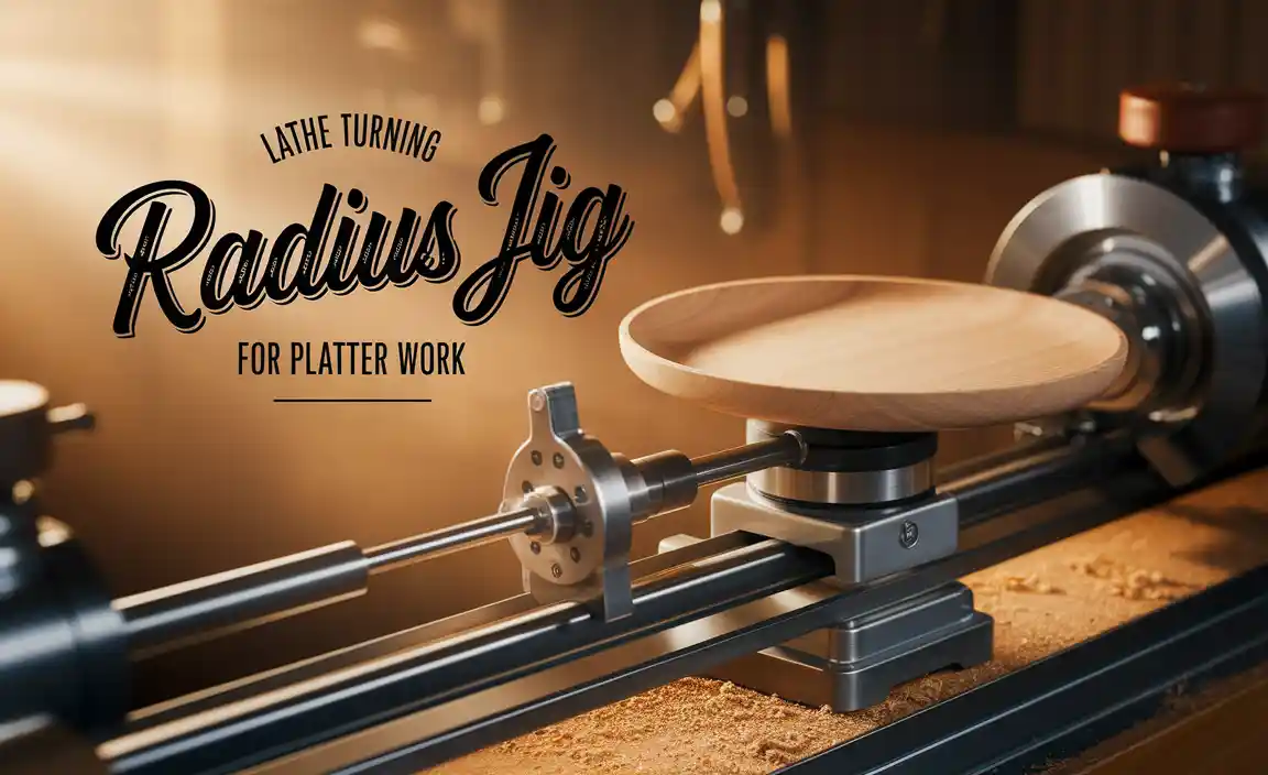 Lathe Turning Radius Jig for Platter Work