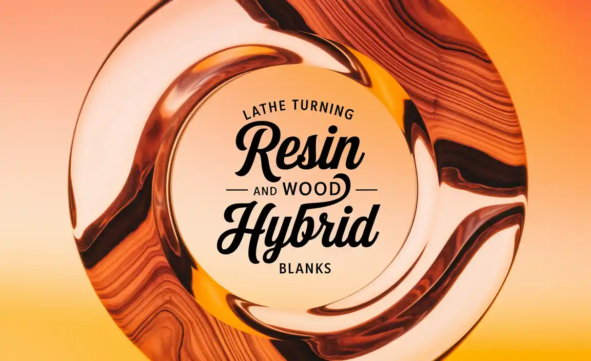 Lathe Turning Resin and Wood Hybrid Blanks