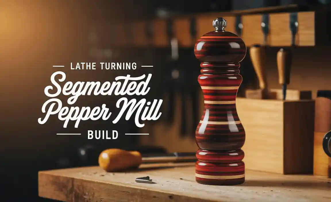 Lathe Turning Segmented Pepper Mill Build