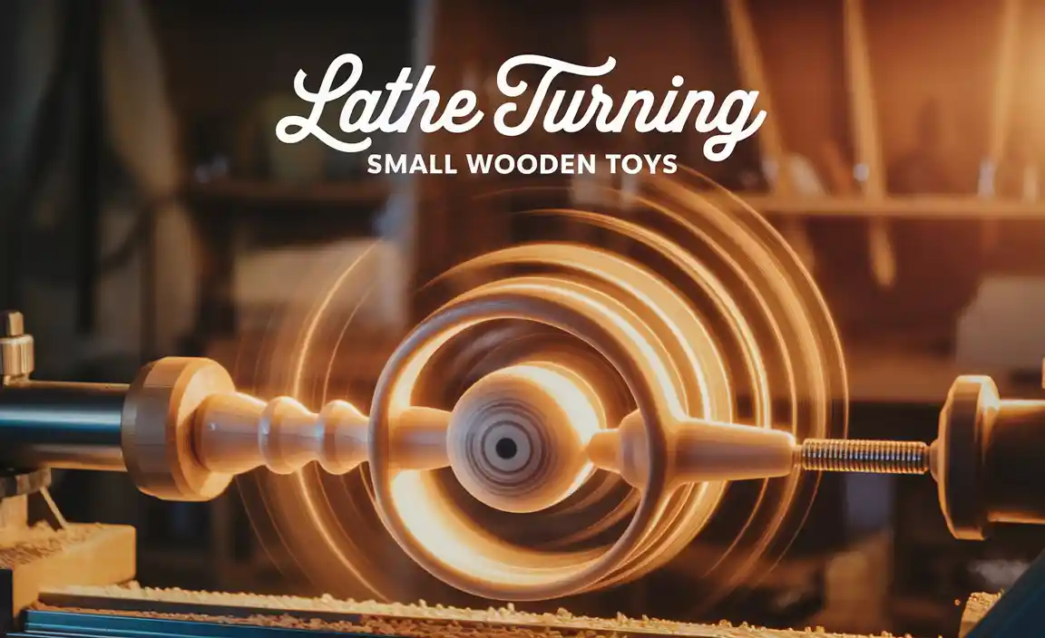 Lathe Turning Small Wooden Toys