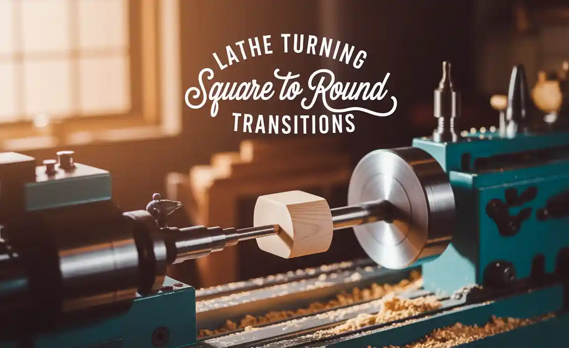 Lathe Turning Square to Round Transitions