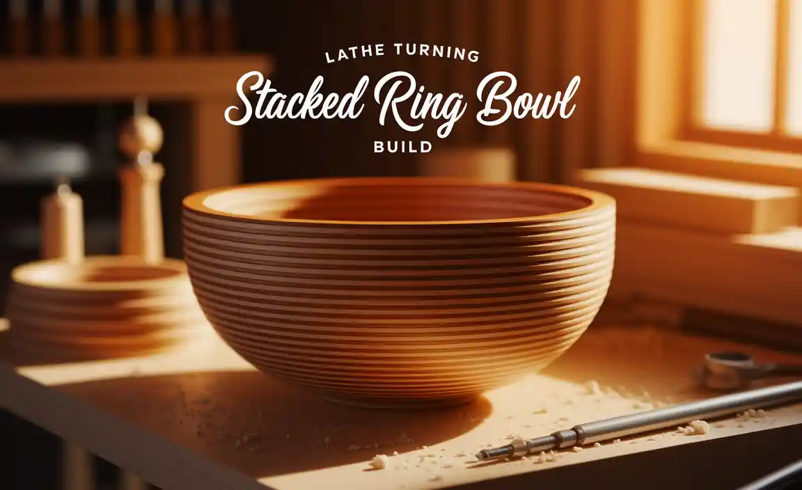 Lathe Turning Stacked Ring Bowl Build
