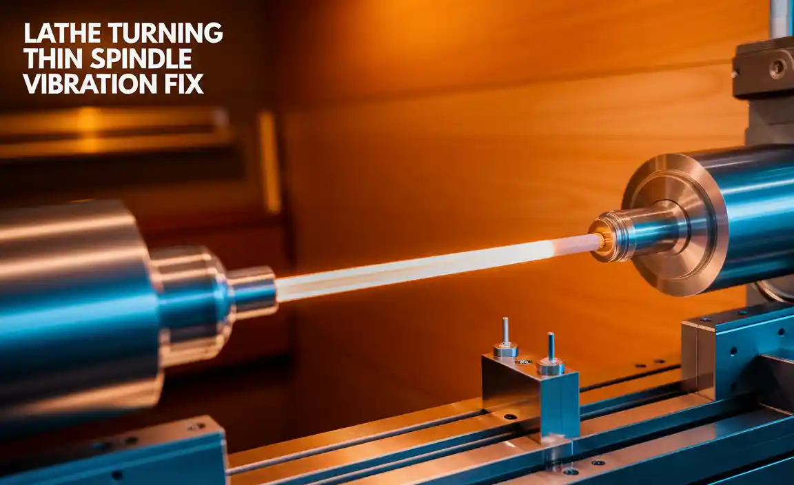 Lathe Turning Thin Spindle Vibration Fix