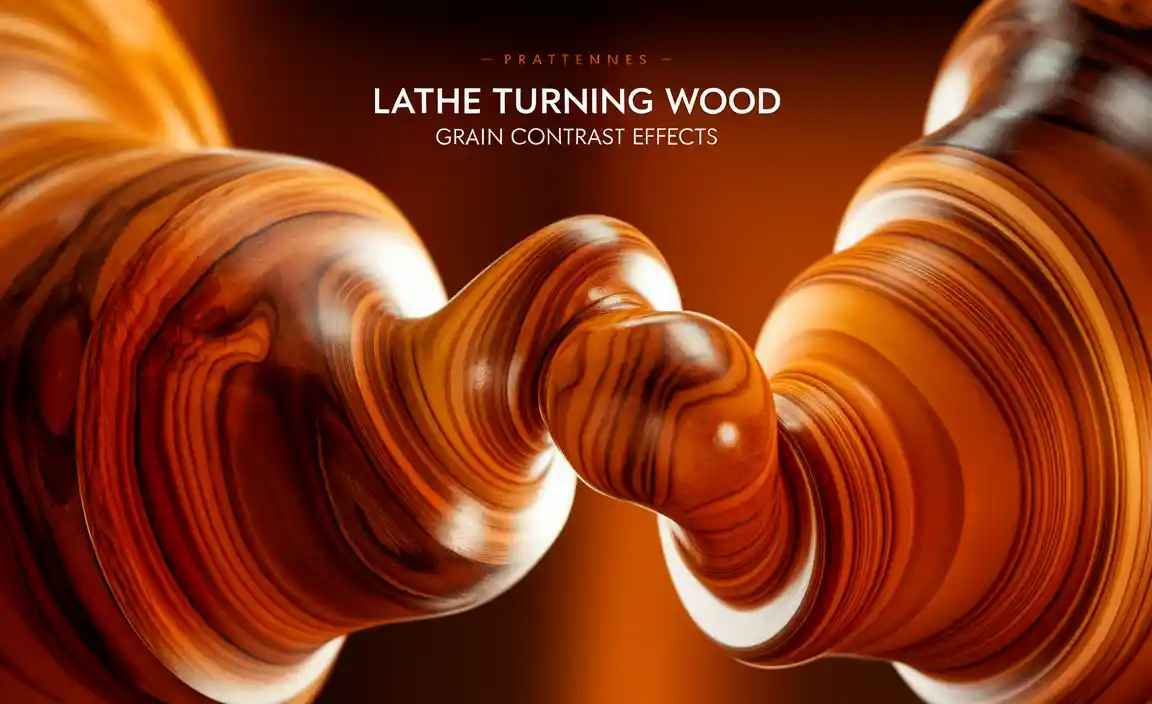 Lathe Turning Wood Grain Contrast Effects