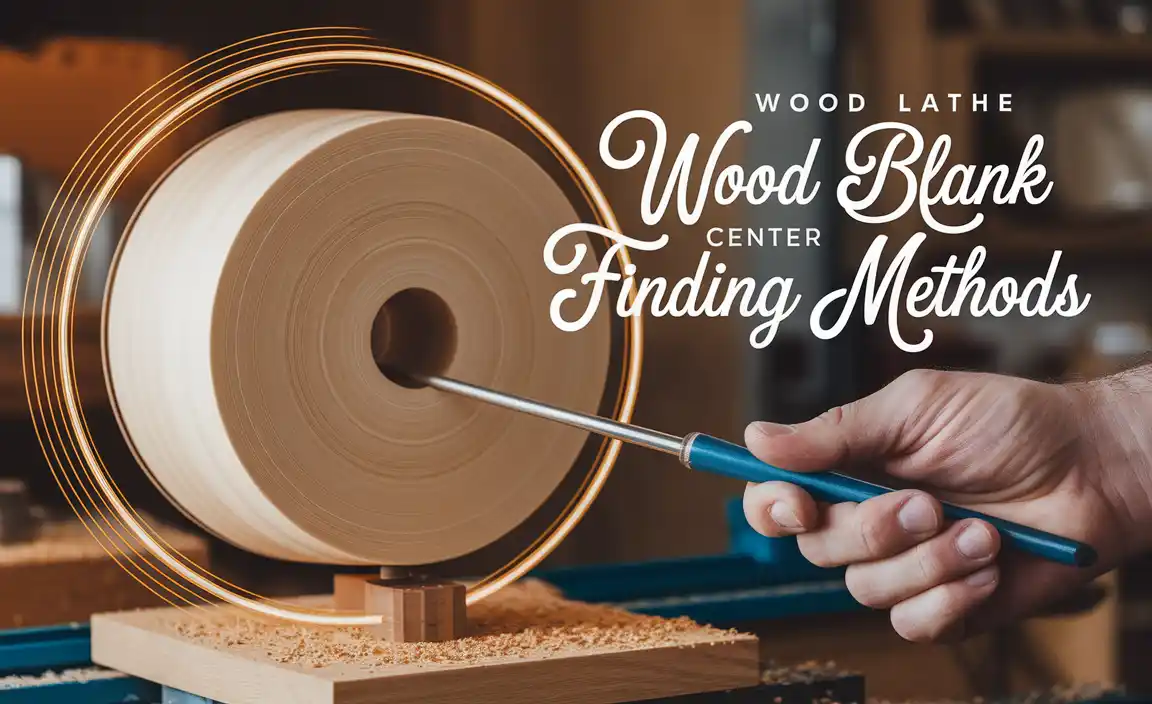 Wood Lathe Blank Center Finding Methods