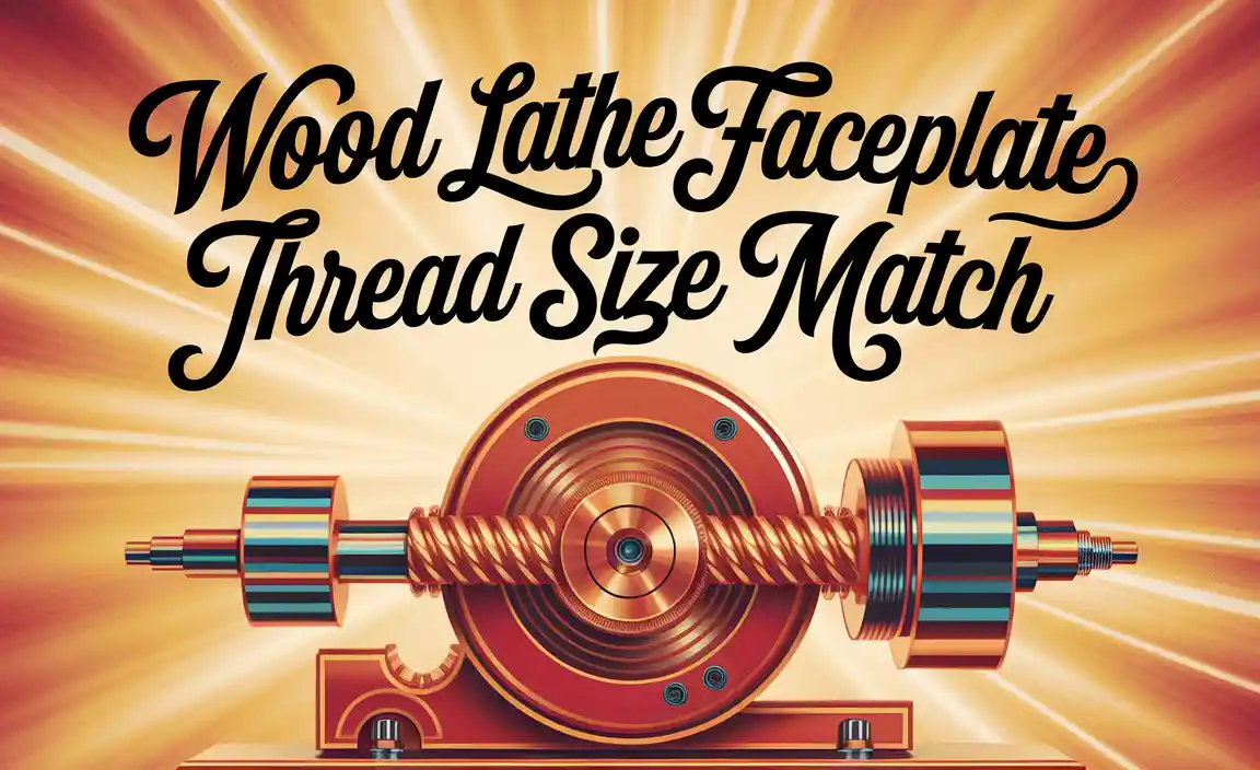 Wood Lathe Faceplate Thread Size Match