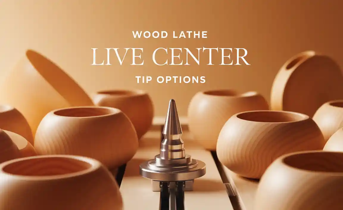 Wood Lathe Live Center Tip Options