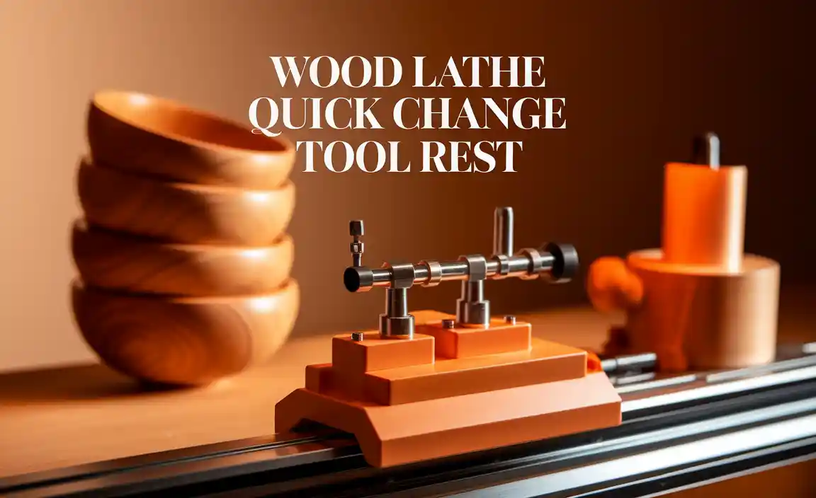 Wood Lathe Quick Change Tool Rest
