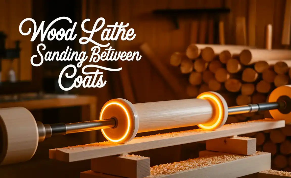 Wood Lathe Sanding Between Coats
