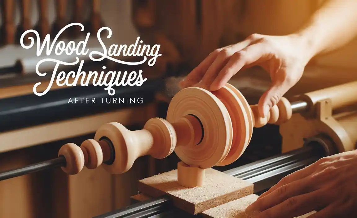 Wood Lathe Sanding Techniques After Turning