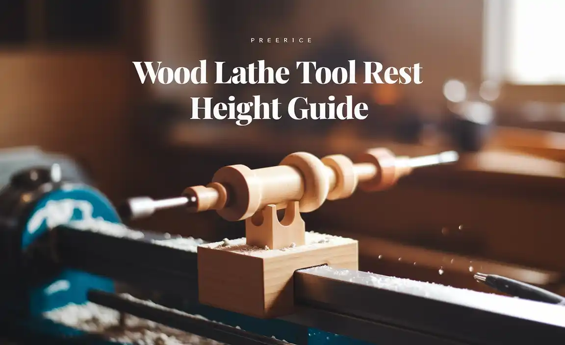 Wood Lathe Tool Rest Height Guide