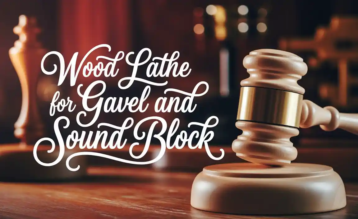 Wood Lathe for Gavel and Sound Block
