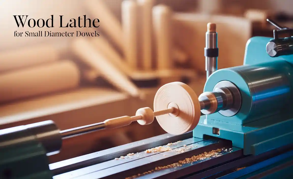 Wood Lathe for Small Diameter Dowels