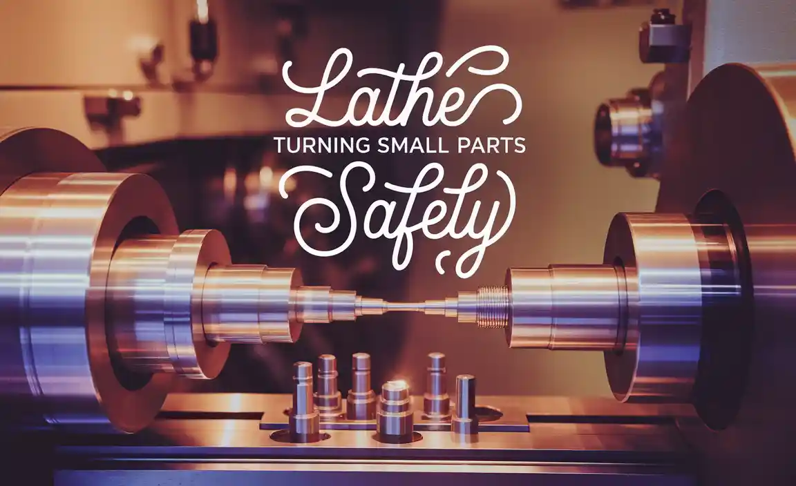lathe turning small parts safely