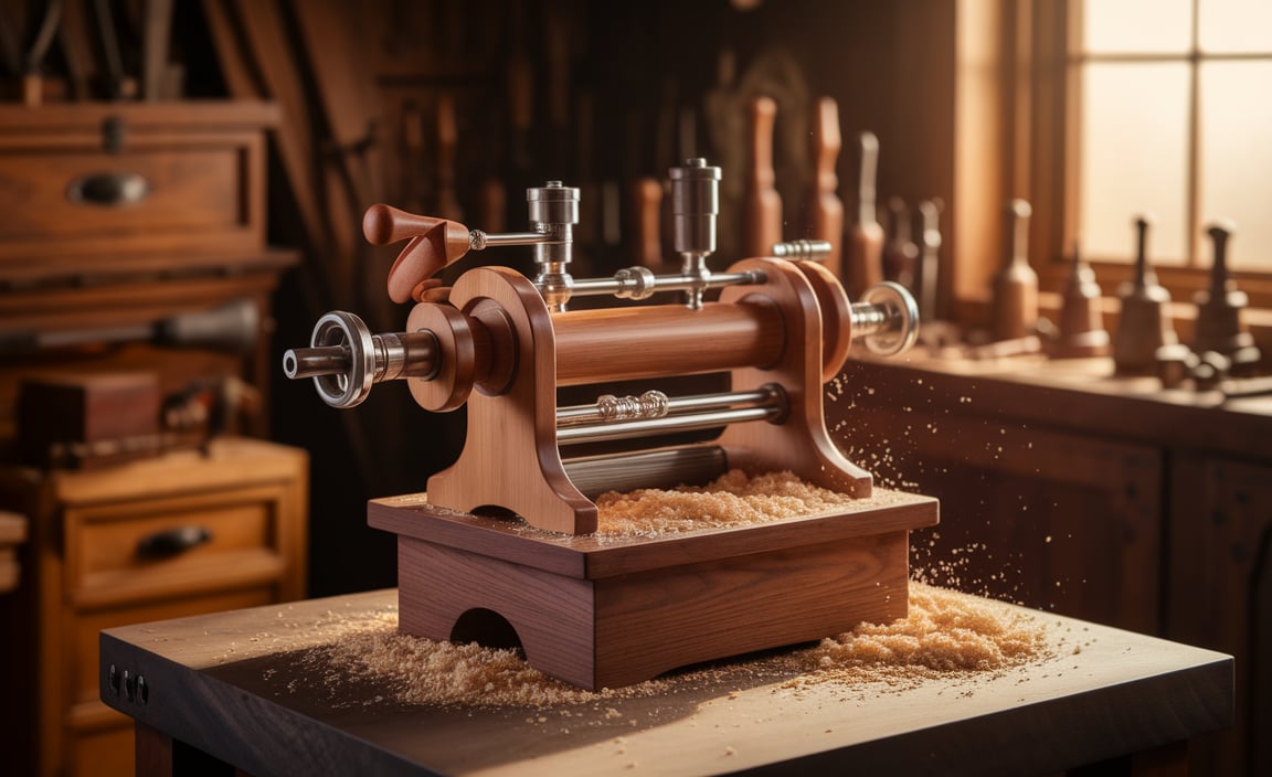 Compact Wood Lathe With Stand - Perfect For Any Workshop