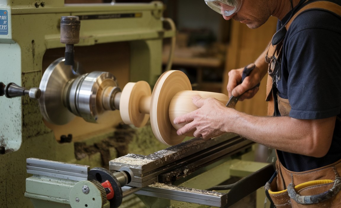 What are the benefits of using a wood lathe