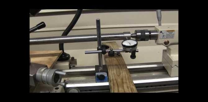 lathe workshop setup metal lathe tailstock alignment