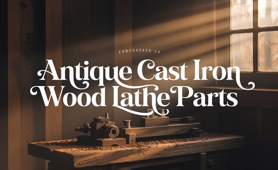 Antique Cast Iron Wood Lathe Parts