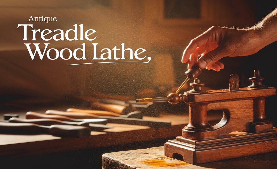 Antique Treadle Wood Lathe Restoration