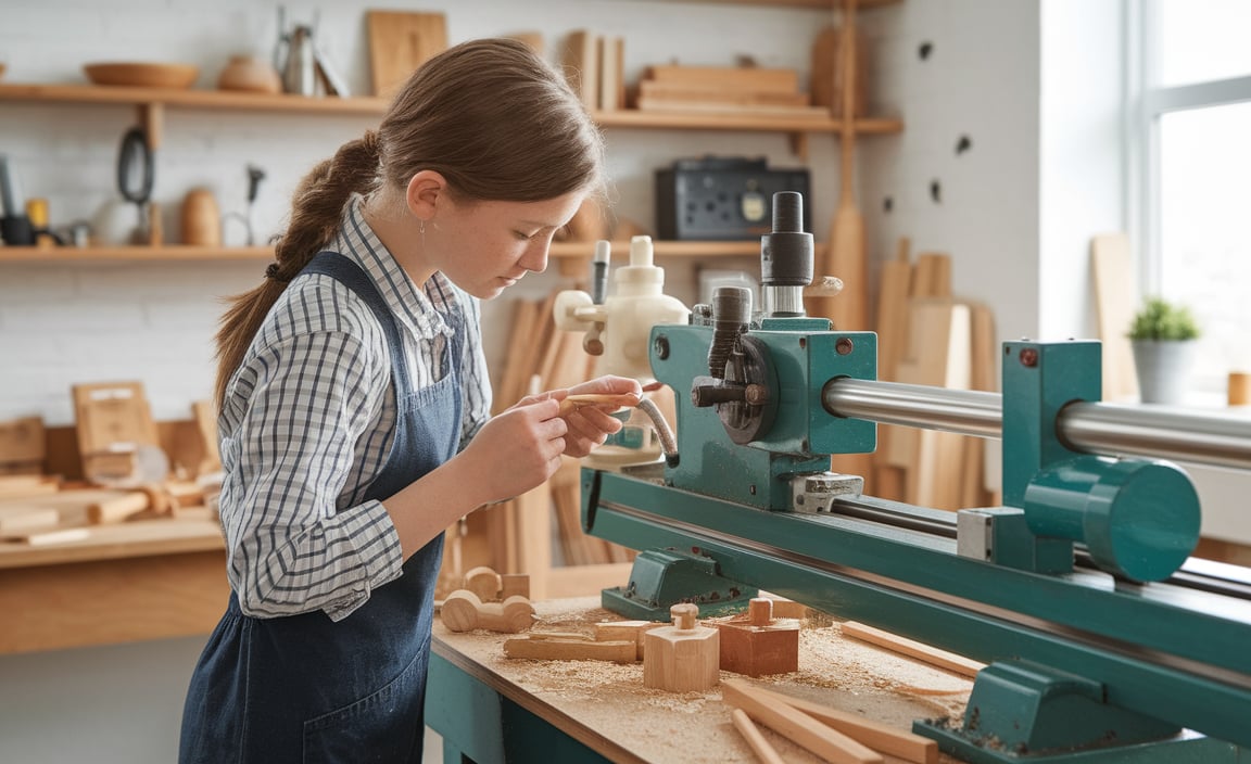 Benefits of Using a Mini Wood Lathe with a Stand