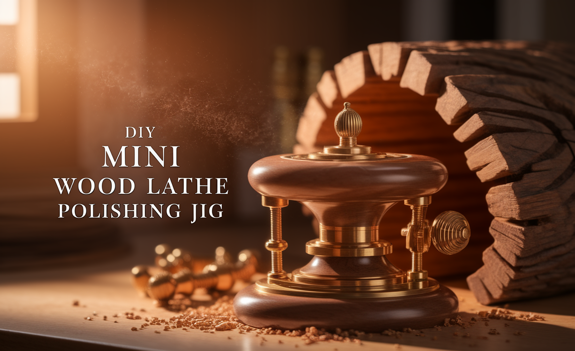 DIY Mini Wood Lathe Polishing Jig