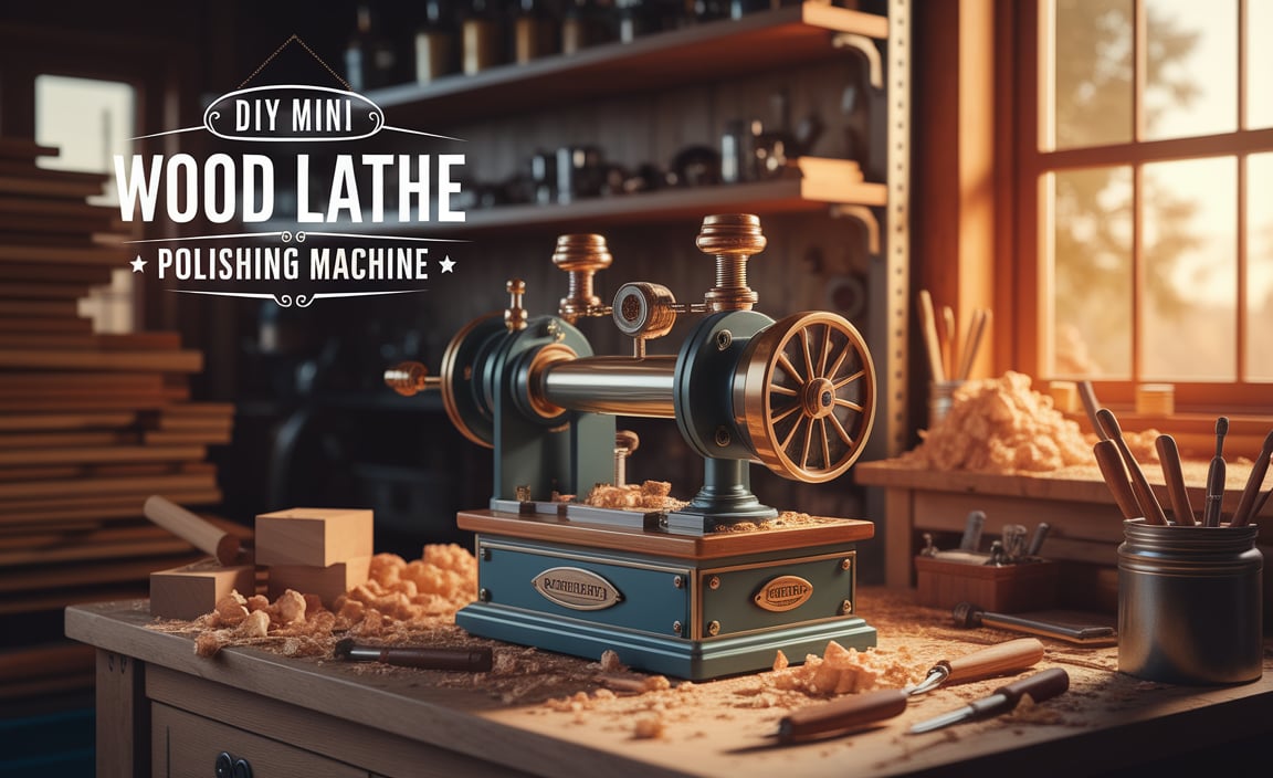 DIY Mini Wood Lathe Polishing Machine