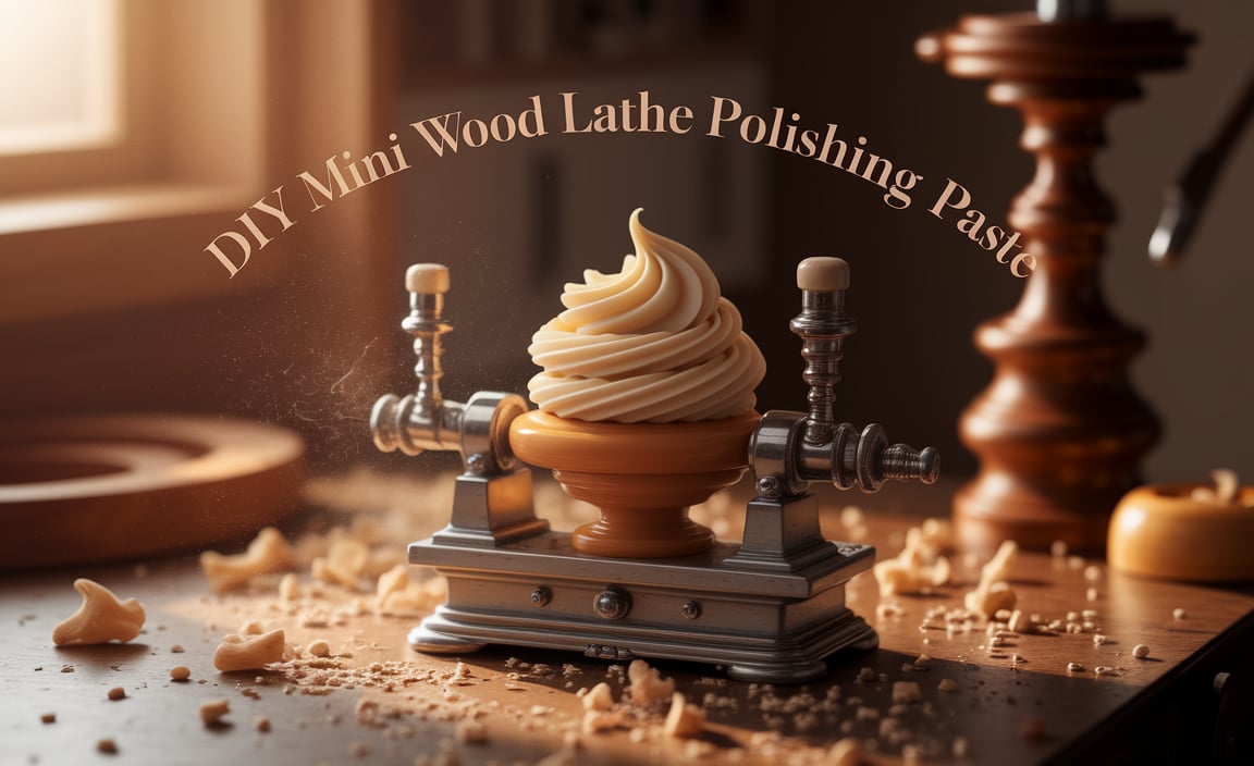 DIY Mini Wood Lathe Polishing Paste