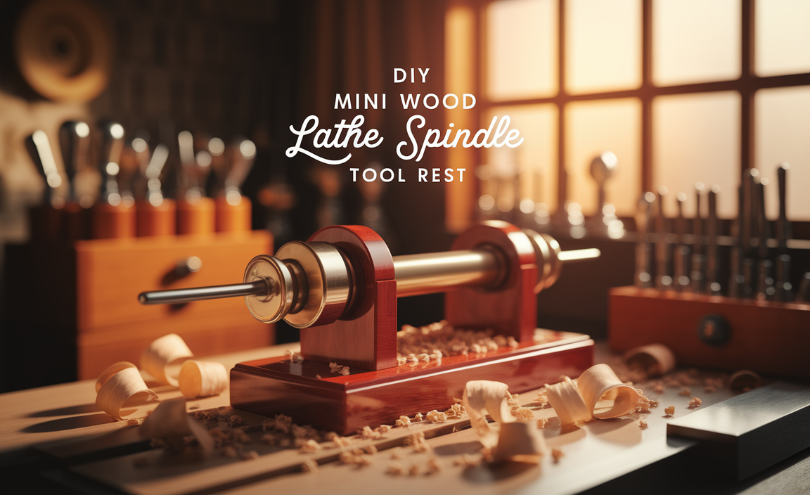 DIY Mini Wood Lathe Spindle Tool Rest