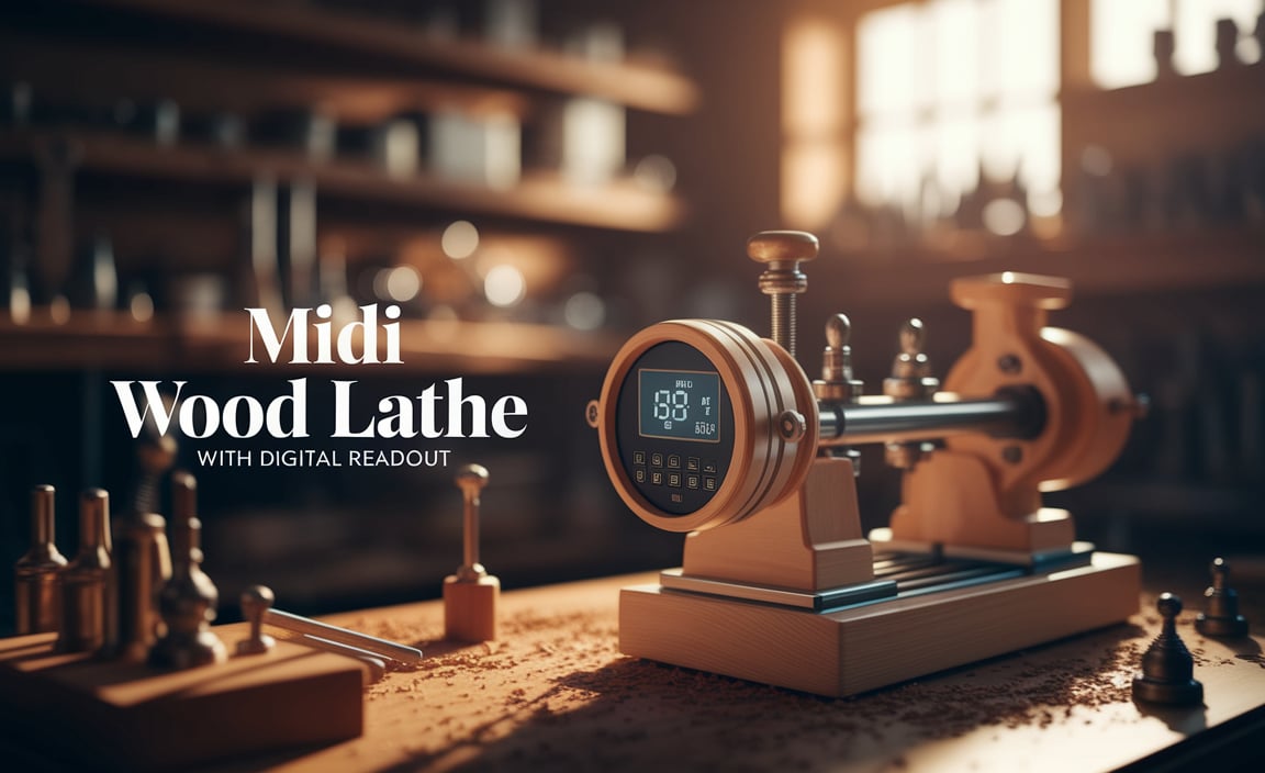 Midi Wood Lathe With Digital Readout