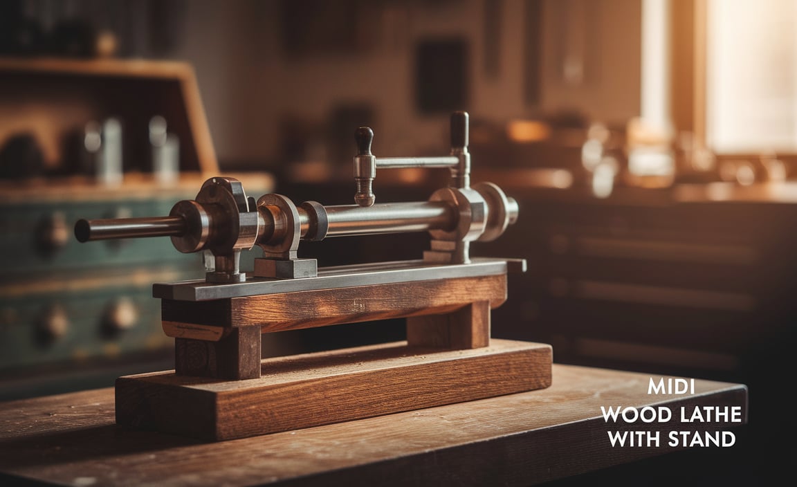 Midi Wood Lathe With Stand