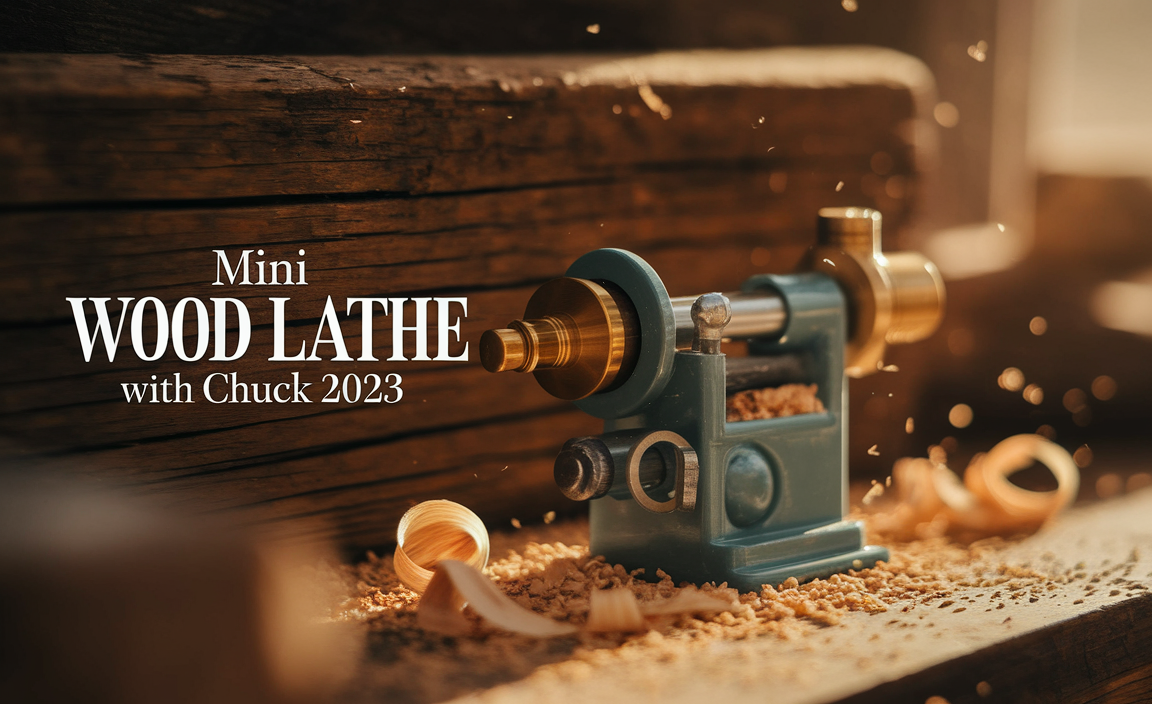 Mini Wood Lathe With Chuck 2023